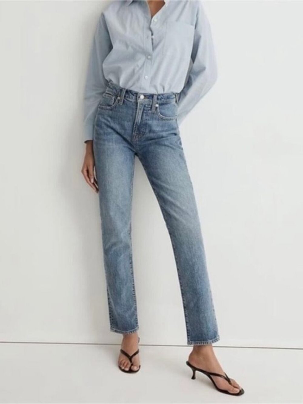 Madewell The Perfect Vintage Straight Jean Ladies 27 Preppy Fall Staple Denim